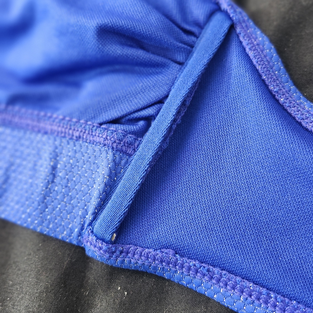 Time And True Juniors Blue Sparkle Bikini Swim Top XL image 5